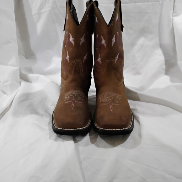 Caballo Dorado Women's Brown Embroidered Cowboy Boots - Picture 2 of 12